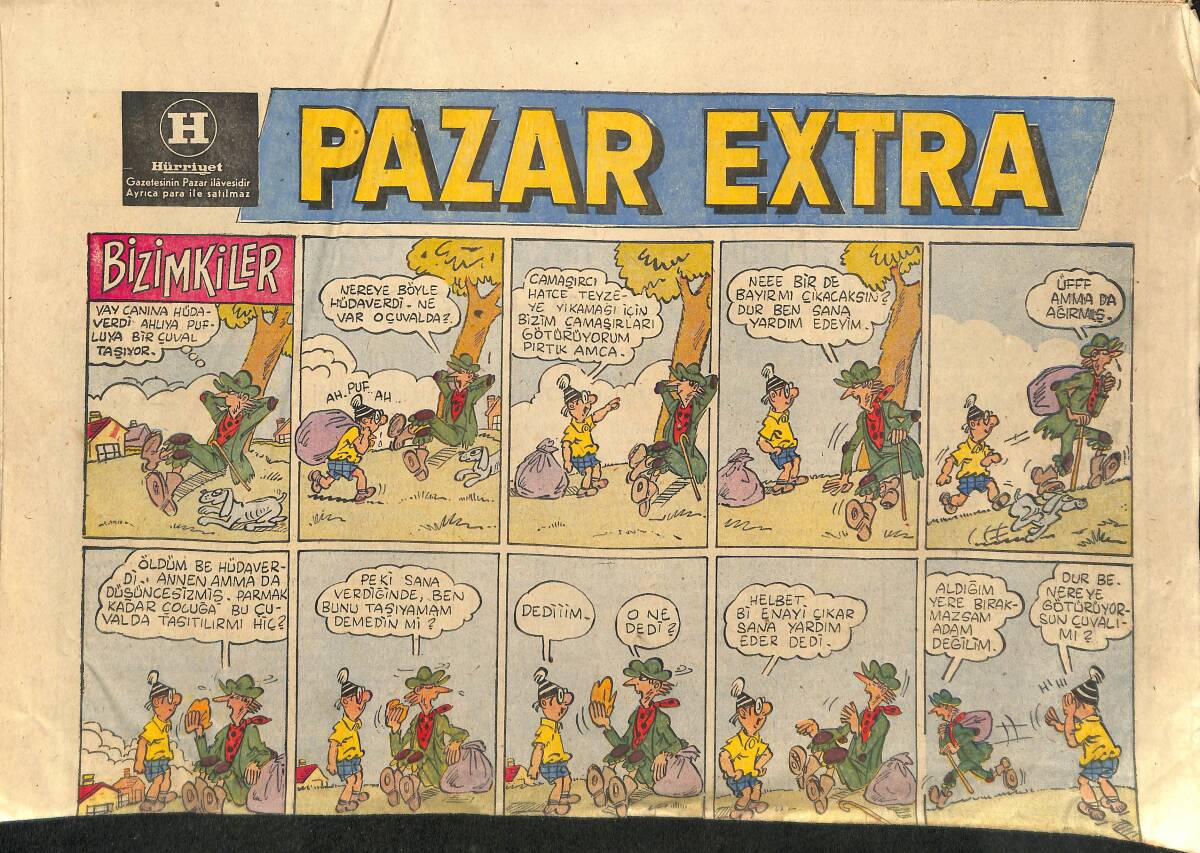 Hürriyet Gazetesi Pazar Extra Eki - Bizimkiler Karikatür GZ158033 - 1
