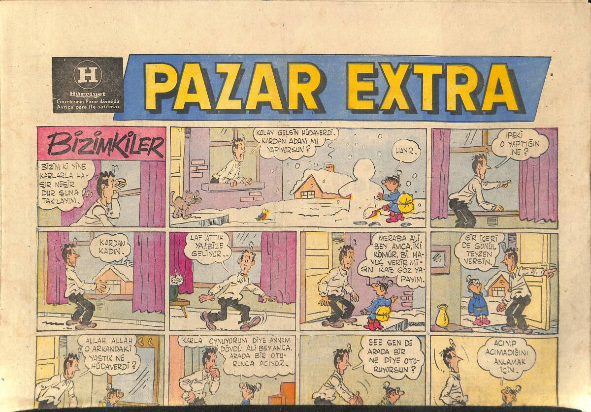Hürriyet Gazetesi Pazar Extra Eki - Bizimkiler Karikatür GZ158035 - 1
