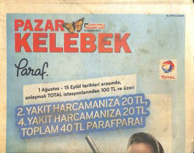 Hürriyet Gazetesi Pazar Kelebek Eki 10 Ağustos 2014 -Gönül Yazar Zeki Müren Beni 2 Kere Kovdurttu GZ115991 - 1