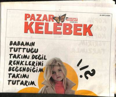 Hürriyet Gazetesi Pazar Kelebek Eki 14 Eylül 2014 - Dünya , Hollywood Ünlülerinin Fotoğrafları İle Çalkalanıyor GZ96483 - 1