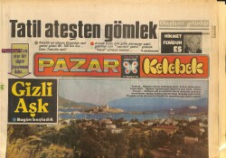 Hürriyet Gazetesi Pazar Kelebek Eki 15 Temmuz 1984 - Marmaris'te Eurovision Gecesi GZ157962 - Gökçekoleksiyon