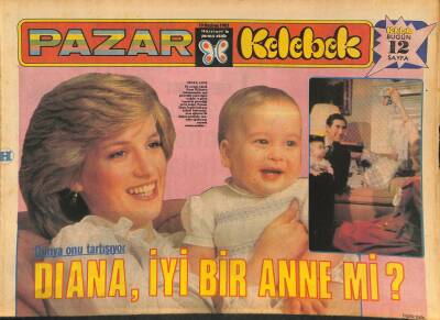 Hürriyet Gazetesi Pazar Kelebek Eki 19 Haziran 1983 - Yıldırım Gürses de Kendini Çocuklara Adadı GZ127615 - 1