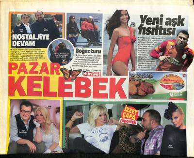 Hürriyet Gazetesi Pazar Kelebek Eki 21 Nisan 2013 - Hande Ataizi , Artan Boşanma Vakalarına Dair İlginç Bir Görüş Ortaya Çıkardı GZ116076 - 1