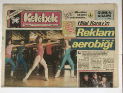 Hürriyet Gazetesi Pazar Kelebek Eki 23 Aralık 1985 - Hilal Koray ın Reklam Aerobiği GZ5785 - 2