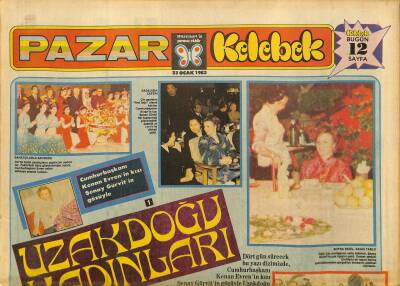 Hürriyet Gazetesi Pazar Kelebek Eki 23 Ocak 1983 - Amerikanın Sağlığı Kadınların Elinde - Travolta , Rockynin Elinde Yeniden Doğuyor GZ125979 - 1