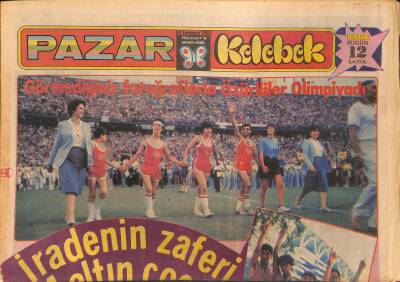 Hürriyet Gazetesi Pazar Kelebek Eki 24 Temmuz 1983 - Edip Akbayram İçin Karar Günleri - Şenayın Umudu Avrupada GZ127649 - 1