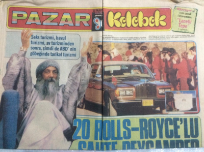 Hürriyet Gazetesi Pazar & Kelebek Eki 25 Mart 1984 - 20 Rolls- Roycelu Sahte Peygamber GZ21674 - 1