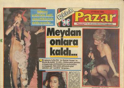Hürriyet Gazetesi Pazar Kelebek Eki 27 Ekim 1985 - Meydan Onlara Kaldı * Harika Avcı - Hamiyet Yüceses GZ114814 - 1