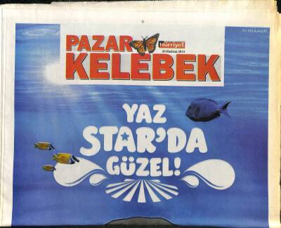 Hürriyet Gazetesi Pazar Kelebek Eki 30 Haziran 2013 - Burcu Esmersoy Annesiz Babasız Büyüdüm GZ115961 - 1