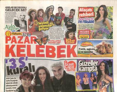 Hürriyet Gazetesi Pazar Kelebek Eki 31 Mayıs 2015 - Old School Arda Turan GZ116887 - 1