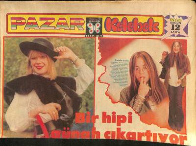 Hürriyet Gazetesi Pazar Kelebek Eki 5 Aralık 1982 - Hülya Koçyiğit Ve 6 Yıl Sonra Gerçekleşen Rüya GZ80222 - 1
