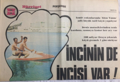 Hürriyet Gazetesi Perşembe Eki 9 Mayıs 1974 - TRTnin Genç Müdürü İsmail Cem - GZ21064 - 1