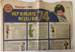 Hürriyet Gazetesi Salı Eki 1 Ocak 1974 - Altı Ünlü Kadına Göre Kadının Derdi Çok Ayten Gökçer ,Tomris Oğuzalp... GZ13612 - 2