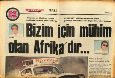 Hürriyet Gazetesi Salı Eki 7 Mayıs 1974 - Bizim İçin Mühim Olan Afrika GZ75171 - 1