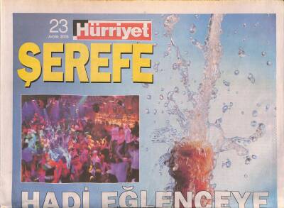 Hürriyet Gazetesi Şerefe Eki 23 Aralık 2008 - Serdar Ortaç Ayakta Coşturuyor - 2009 Yılbaşı Modası Üzüm Salkımları GZ119600 - 1