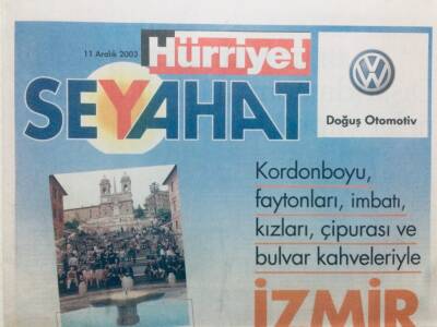 Hürriyet Gazetesi Seyahat Eki - 11 Aralık 2003 - Bütün Yolların Çıktığı Şehir Roma GZ43446 - 2