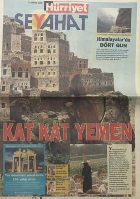 Hürriyet Gazetesi Seyahat Eki 12 Mayıs 2008-Kat Kat Yemen GZ45337 - 2