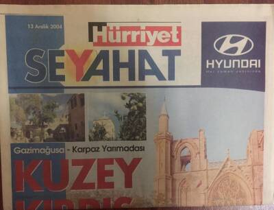 Hürriyet Gazetesi Seyahat Eki 13 Aralık 2004 - Kuzey Kıbrıs Gazimağusa , Karpaz Yarımadası GZ26993 - 1
