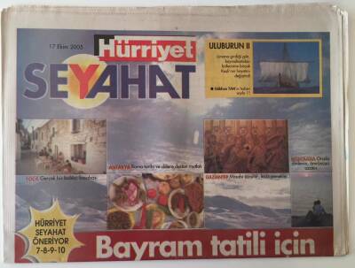 Hürriyet Gazetesi Seyahat Eki 17 Ekim 2005 - Bayram Tatili İçin 10 Farklı Seçenek Van , Girne,Cunda , Birgi , Gaziantep , Foca GZ18730 - 1