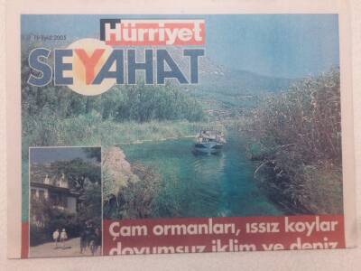 Hürriyet Gazetesi Seyahat Eki - 19 Eylül 2005 - Çam Ormanları Doyumsuz İklim Ve Deniz Akyaka GZ46690 - 1