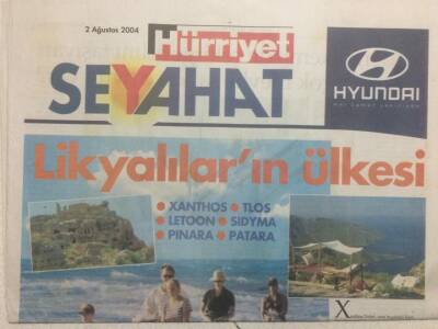 Hürriyet Gazetesi Seyahat Eki 2 Ağustos 2004 - Likyalıların Ülkesi GZ38558 - 1