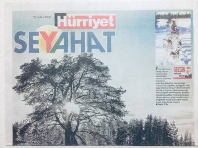 Hürriyet Gazetesi Seyahat Eki 23 Şubat 2009 - Dünyanın Damındaki Buz Krallığı,Laponya GZ42755 - 1