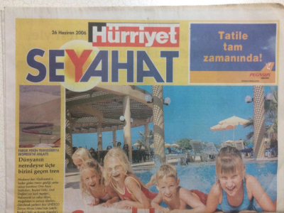 Hürriyet Gazetesi Seyahat Eki 26 Haziran 2006 - Dünyanın Üçte Birini Gezen Tren GZ24744 - 1
