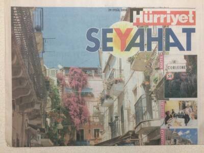 Hürriyet Gazetesi Seyahat Eki 29 Eylül 2008 - Ekim Güneşinde Sicilya GZ47083 - 1