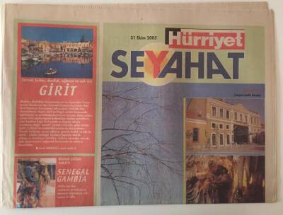 Hürriyet Gazetesi Seyahat Eki 31 Ekim 2005 - Bayram İçin Son Dakika Seçenekleri Girit , Gemlik ... GZ20304 - 1