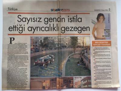 Hürriyet Gazetesi Seyahat Eki 5 Nisan 2004 - Eskişehir Sayısız Gencin İstila Ettiği Ayrıcalıklı Gezegen GZ39104 - 1
