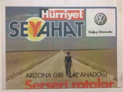 Hürriyet Gazetesi Seyahat Eki 6 Kasım 2003 - Serseri Rotalar GZ47082 - 1