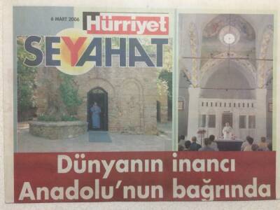 Hürriyet Gazetesi Seyahat Eki 6 Mart 2006 - Dünyanın İnancı Anadolunun Bağrında GZ32740 - 1