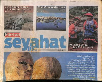 Hürriyet Gazetesi Seyahat Eki 8 Eylül 2014 - Maltanın Sualtı İzleri - Cem Avnayimin Favori Mekânları GZ125910 - 1