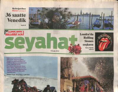 Hürriyet Gazetesi Seyehat Eki 10 Aralık 2012 - Londrada Rolling Stones Coşkusu GZ116851 - 1