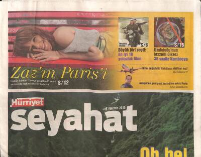 Hürriyet Gazetesi Seyehat Eki 2 Ağustos 2015 - Zeusun Dağında Doğanın Kucağında GZ117259 - 1