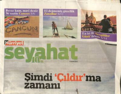 Hürriyet Gazetesi Seyehat Eki 2 Şubat 2015 - İlhan Şeşenin Tatil Sırları GZ105902 - 1