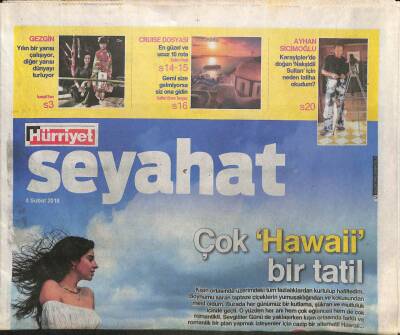 Hürriyet Gazetesi Seyehat Eki 4 Şubat 2018 -Kanadanın Yükselen Şehri Calgary GZ84865 - 1