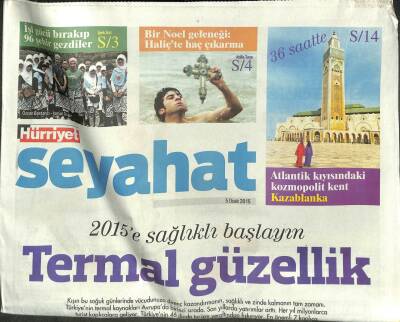 Hürriyet Gazetesi Seyehat Eki 5 Ocak 2015 - Bir Noel Geleneği Haliçte Haç Çıkarma GZ105339 - 1