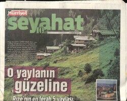 Hürriyet Gazetesi Seyehat Eki 7 Temmuz 2014 - Rizenin En Ferah 5 Yaylası , 5 Buzul Gölü GZ100081 - 1