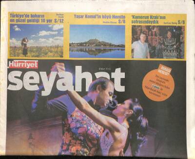 Hürriyet Gazetesi Seyehat Eki 8 Mart 2015 - Yaşar Kemalin Köyü Hemite GZ117070 - 1