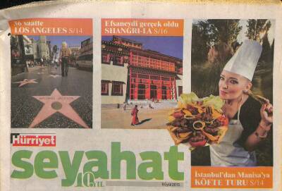 Hürriyet Gazetesi Seyehat Eki 9 Eylül 2013 - 36 Saatte Los Angeles - Kaşın Huzurlu Komşusu Meis GZ116857 - 1
