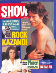 Hürriyet Gazetesi Show Dergisi 13 Aralık 1992 - Sayı:38 - Perran Kutman - Sherılyn Fenn - Nıck Jagger NDR88127 - Gökçekoleksiyon