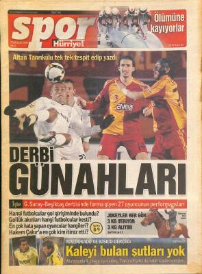 Hürriyet Gazetesi Spor Eki 23 Aralık 2008 - Emre Belözoğlunun Mentoru Fatih Terim - Derbi Günahları GZ126372 - 1