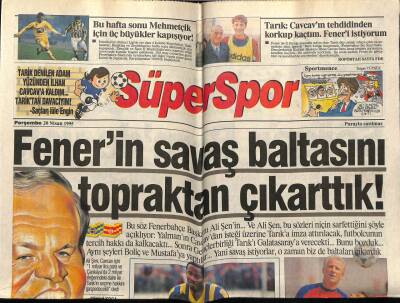 Hürriyet Gazetesi Süper Spor Eki 20 Nisan 1995 - Fenerbahçenin Savaş Baltasını Çıkarttık GZ78294 - 1