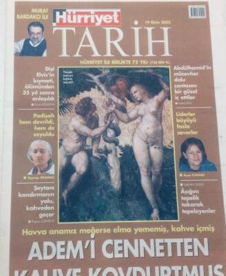 Hürriyet Gazetesi Tarih Eki 19 Ekim 2005 - Ademi Cennetten Kahve Kovdurtmuş GZ46961 - 1