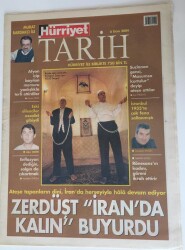 Hürriyet Gazetesi Tarih Eki - 6 Ekim 2004 - Ateşe Tapanların Dini İranda Herşeyiyle Hala Devam Ediyor - GZ43534 - 1