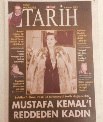 Hürriyet Gazetesi Tarih Eki 6 Kasım 2002 - Mustafa Kemali Reddeden Kadın GZ40021 - 1