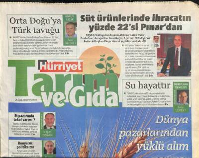 Hürriyet Gazetesi Tarım Ve Gıda Eki 26 Eylül 2013 - Buğdayda Çin Krizi GZ113180 - 1