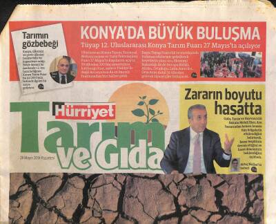 Hürriyet Gazetesi Tarım Ve Gıda Eki 26 Mayıs 2014 - Önce Kuraklık Ardından Don Vurdu . Gıda Fiyatları Cep Yakacak GZ105839 - 1