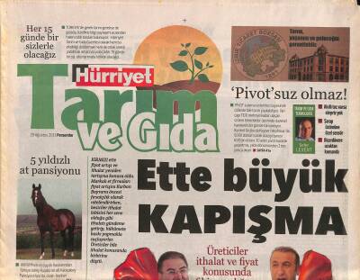 Hürriyet Gazetesi Tarım Ve Gıda Eki 29 Ağustos 2013 - Bankaların Tarım Rekabeti GZ116724 - 1